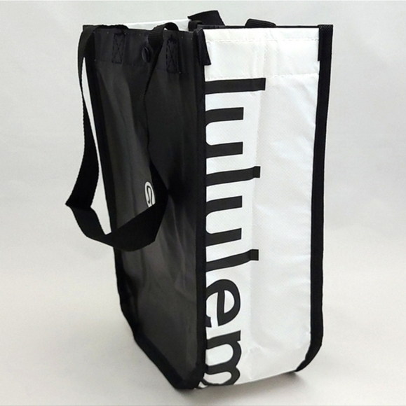 Lululemon 3 Reusable Totes Caryall  Red White Black - Picture 6 of 9